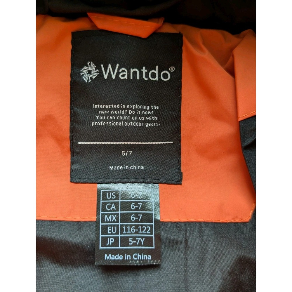NWT Wantdo Lightweight Puffer Jacket Kids Size 6/7 Lined Jacket Winter Outerwear - Picture 7 of 11
